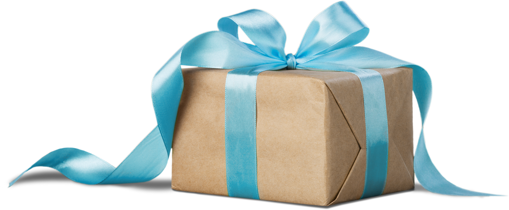 Gift with Blue Ribbon